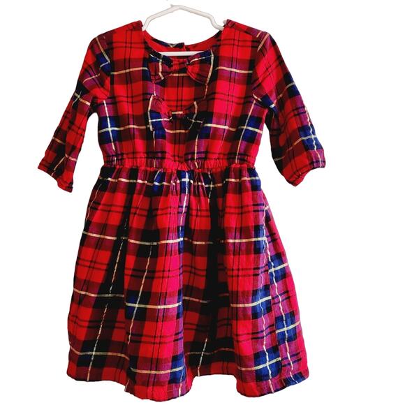 Crown & Ivy red plaid dress size 5 - Picture 1 of 5